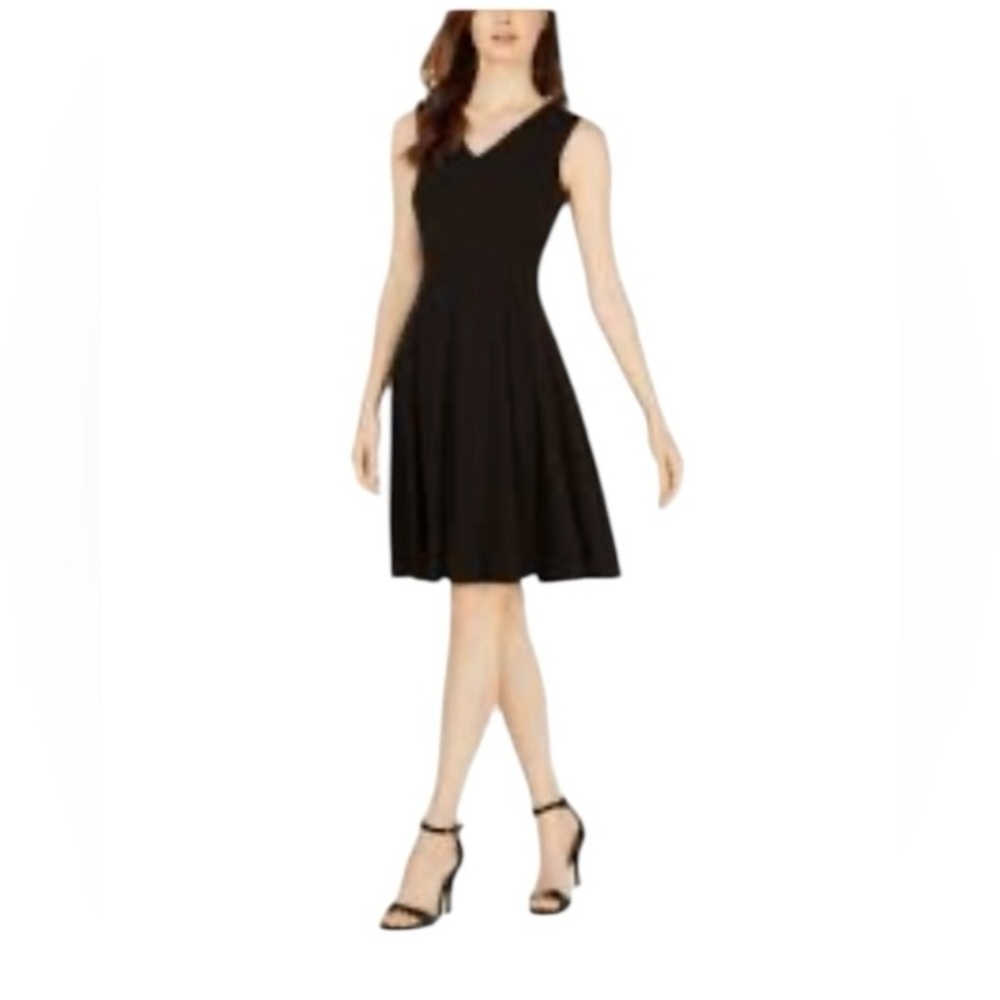 Bar III Black Fit and Flare Mini Dress